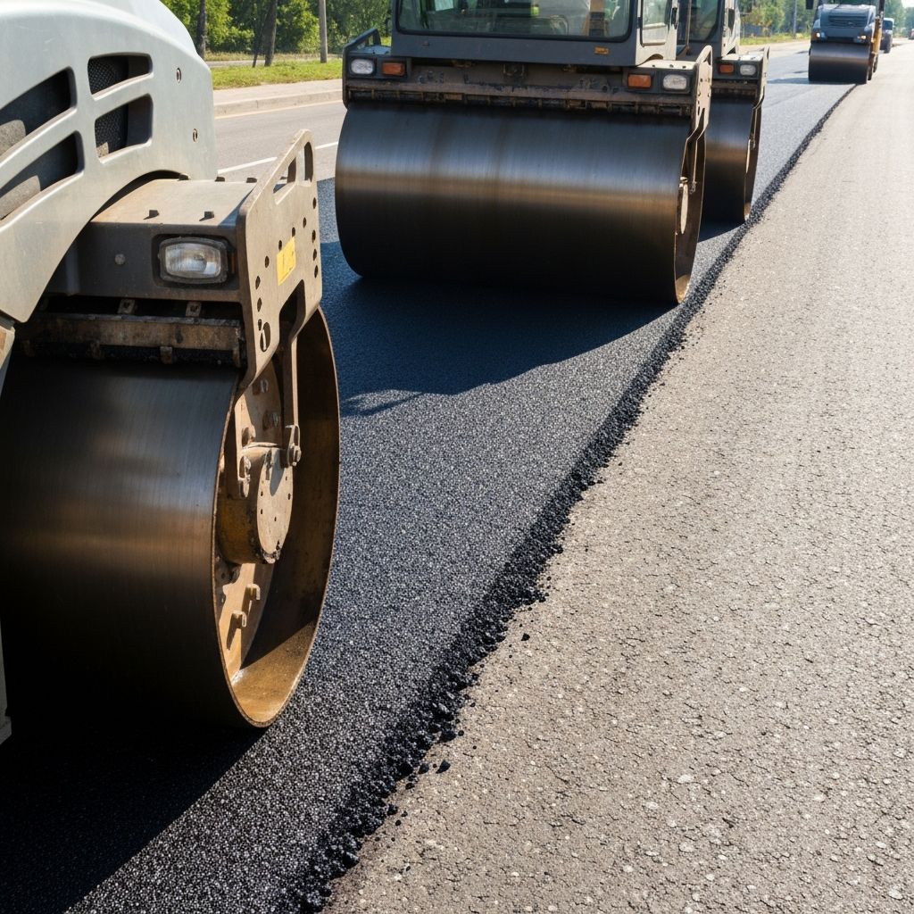 Tarmac surfacing detail